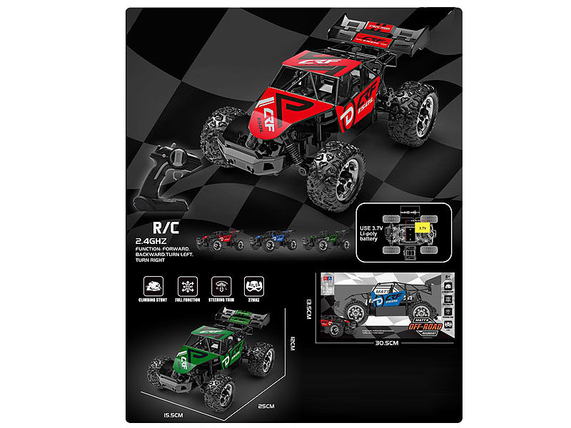 2.4G 1:16 R/C Climbing Car W/Charge(2C) toys