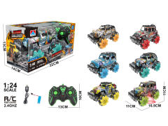 2.4G 1:24 R/C Stunt Car 7Ways W/Charge(6S) toys