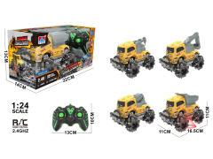 2.4G 1:24 R/C Stunt Construction Truck 7Ways(4S) toys