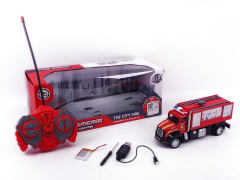 Die Cast Fire Engine R/C W/L_Charge toys