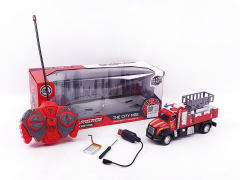 Die Cast Fire Engine R/C W/L_Charge toys