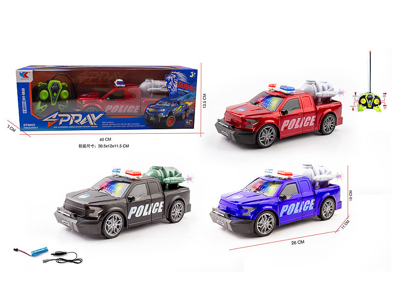 1:16 R/C Police Car 4Ways W/L_Charge(3C) toys