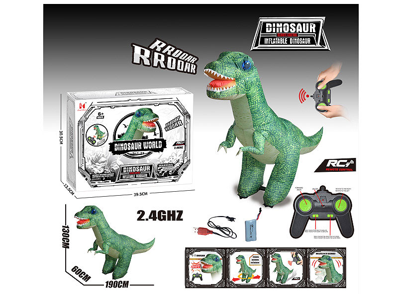 2.4G R/C Inflatable Dinosaur W/Charge toys