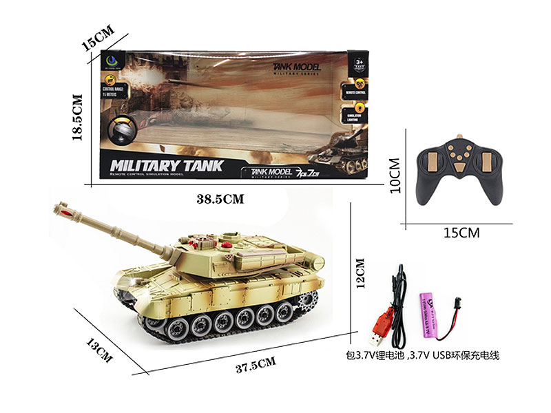 2.4G R/C Tank 9Ways W/L_S_Charge toys