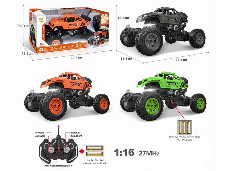 1:16 R/C Climbing Car 5Ways W/L(3C) toys