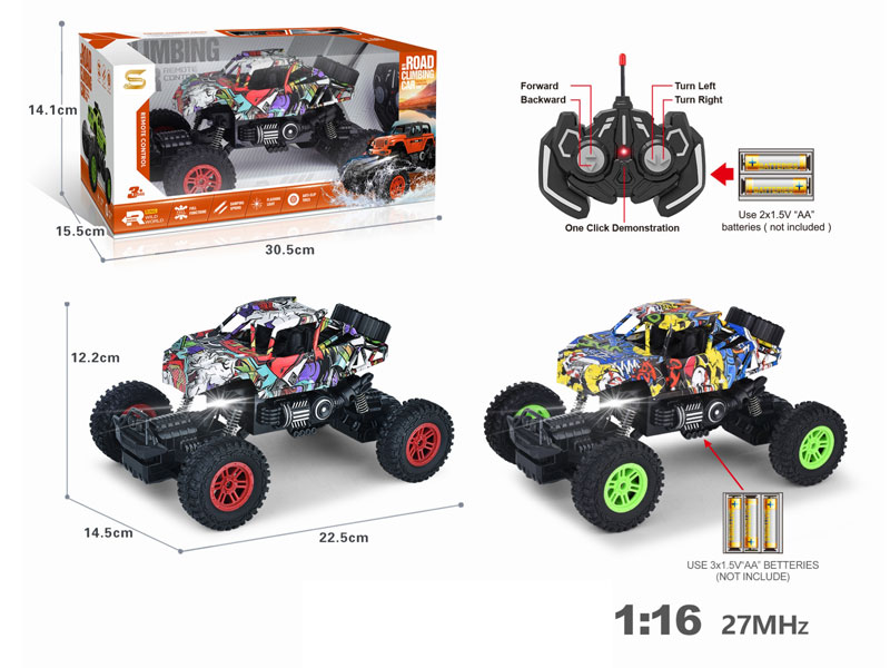 1:16 R/C Climbing Car 5Ways W/L(2C) toys