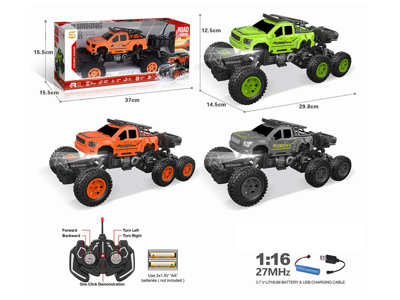 1:16 R/C Climbing Car 5Ways W/L_Charge(3C) toys