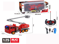 1:25 R/C Fire Engine 4Ways W/Charge toys