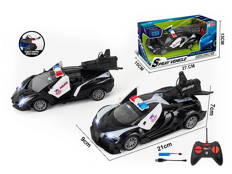 1:20 R/C Spray Police Car W/Charge(2S) toys