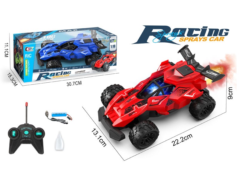 1:18 R/C Spray Racing Car 5Ways W/L_Charge(2C) toys