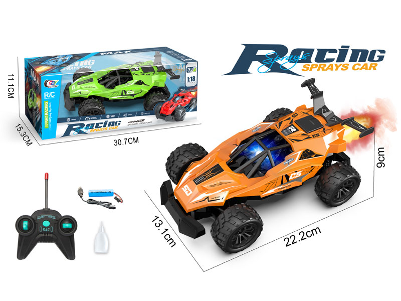 1:18 R/C Spray Racing Car 5Ways W/L_Charge(2C) toys