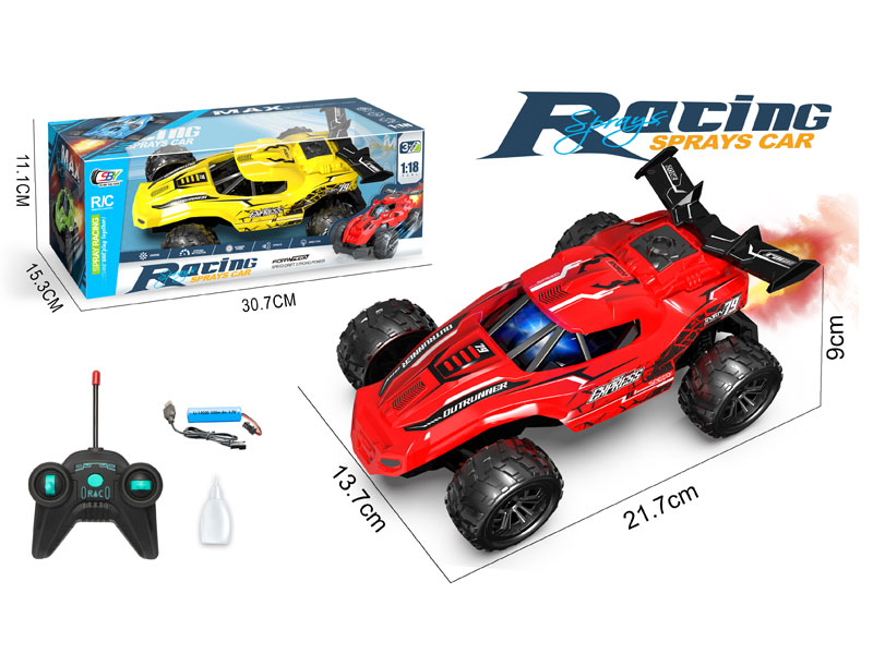 1:18 R/C Spray Racing Car 5Ways W/L_Charge(2C) toys