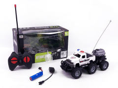 1:20 R/C Spray Police Car 4Way W/L_Charge toys