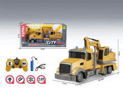 2.4G1:24 R/C Construction Truck 7Ways W/L_Charge toys