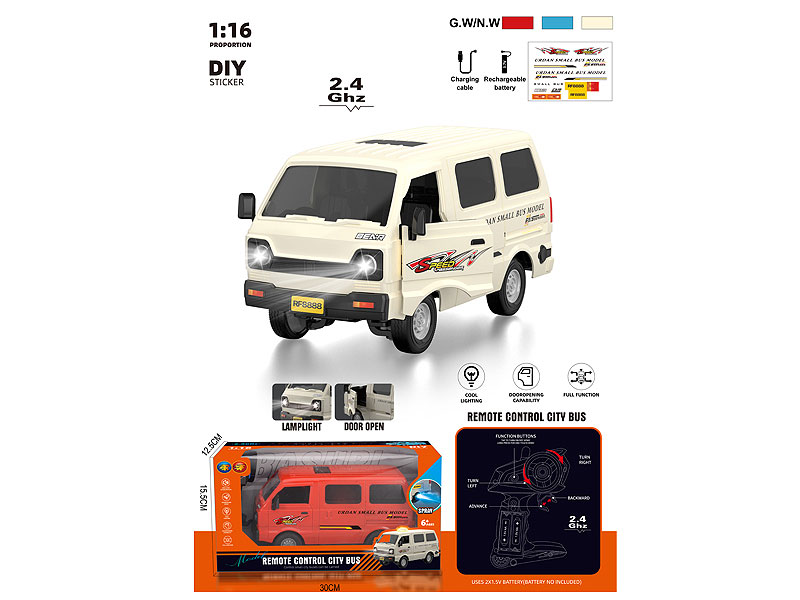 2.4G 1:16 R/C Car 5Ways W/Charge(3C) toys