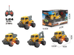 1:24 R/C Construction Truck 4Ways W/L(4S) toys