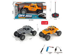 1:16 R/C Cross-country Car 4Ways W/Charge(2C) toys