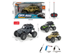 1:20 R/C Cross-country Car 4Ways W/Charge(3C) toys