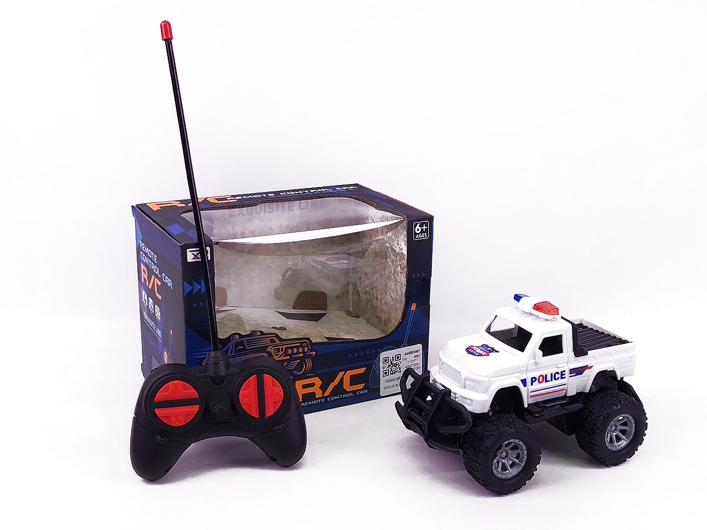 1:43 R/C Cross-country Police Car 4Ways toys