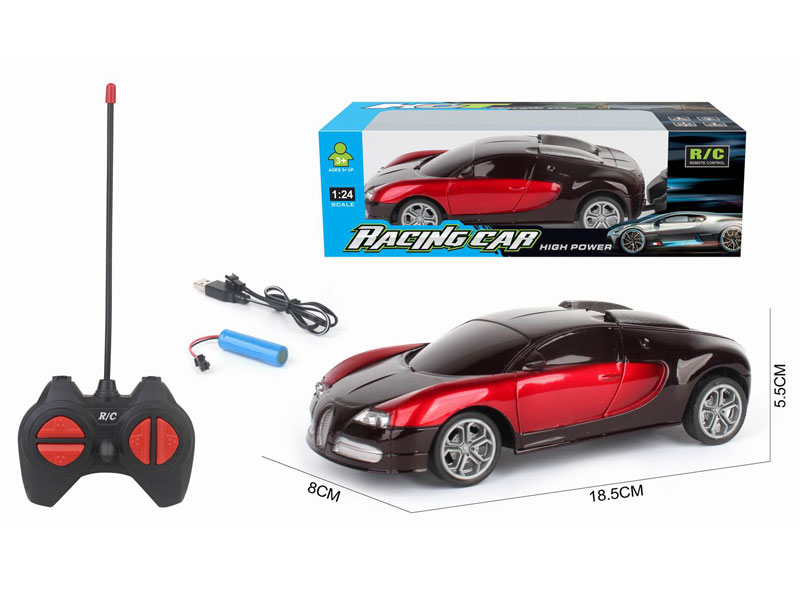 1:24 R/C Car 4Ways W/Charge toys