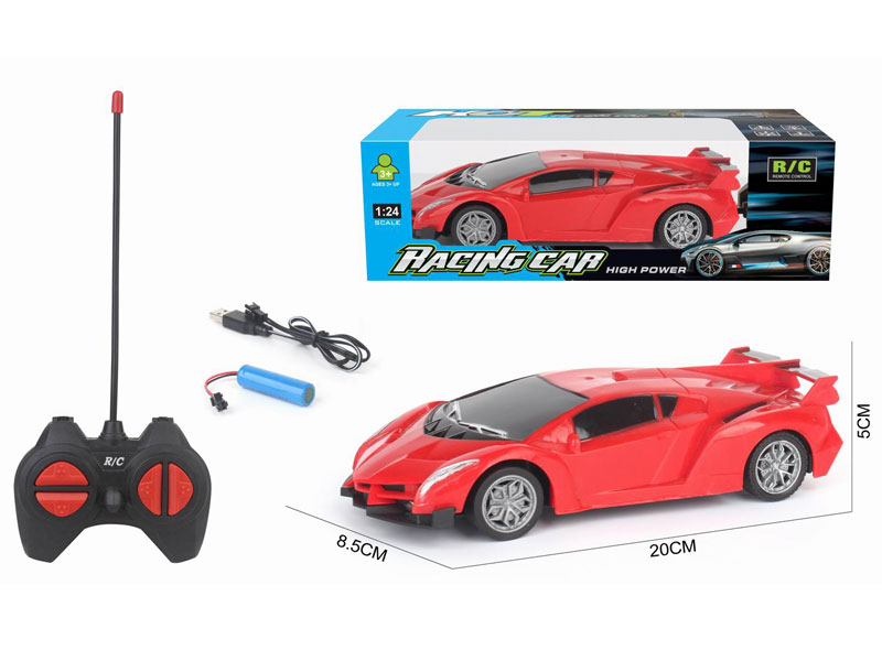 1:24 R/C Car 4Ways W/Charge toys