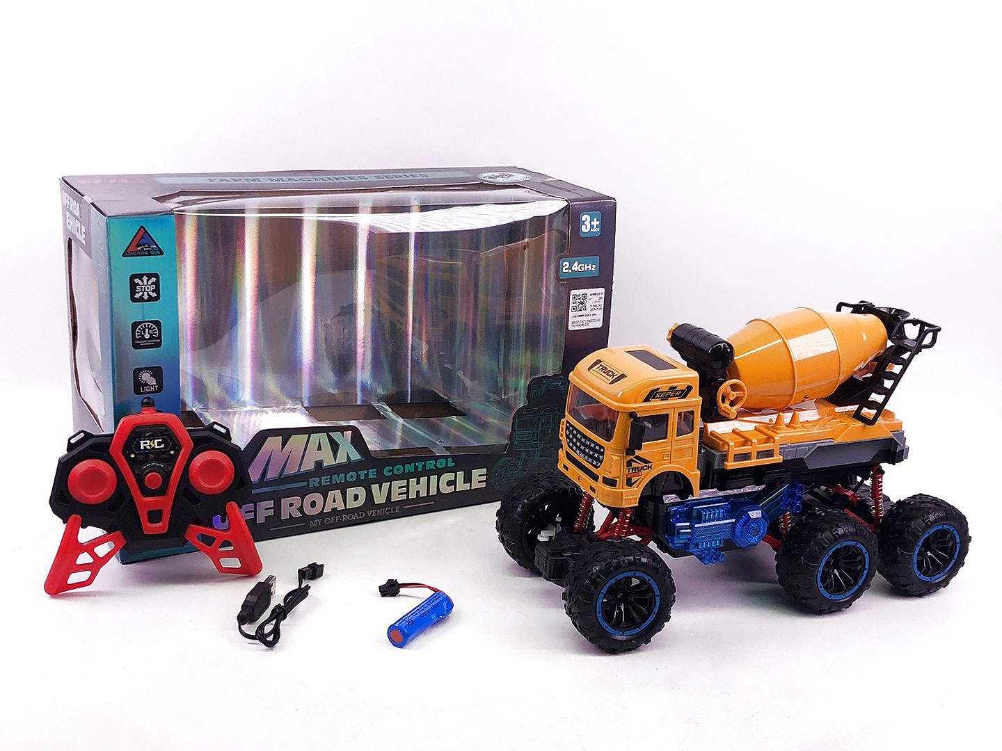 2.4G R/C Climbing Construction Truck W/L_Charge toys