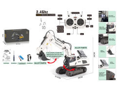 2.4G Die Cast Construction Truck 11Ways R/C W/L_M_Charge toys