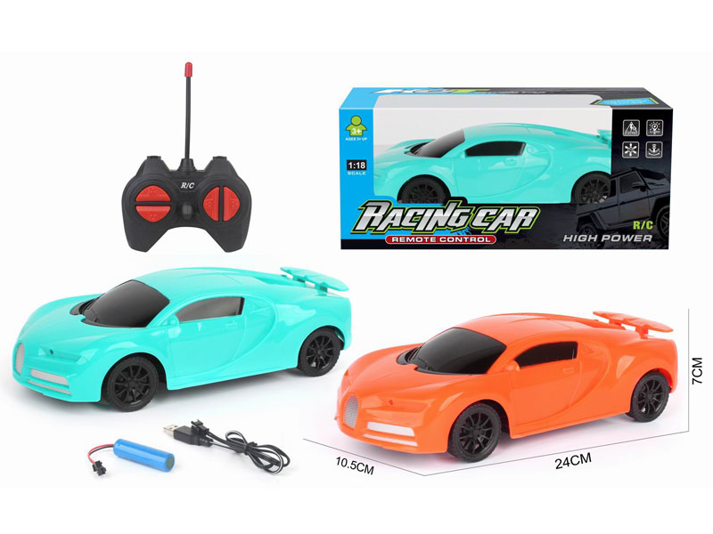 1:18 R/C Car 4Ways W/Charge(2C) toys