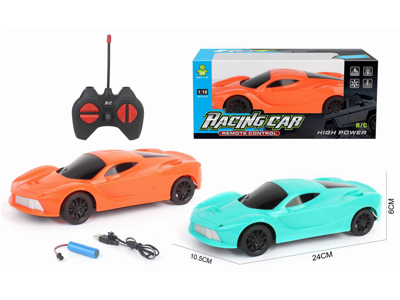 1:18 R/C Car 4Ways W/Charge(2C) toys