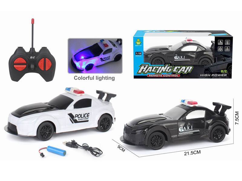 1:18 R/C Police Car 4Way W/L_Charge(2C) toys