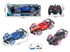 2.4G R/C Spray Stunt Equation Car 9Ways W/L_Charge(3C) toys