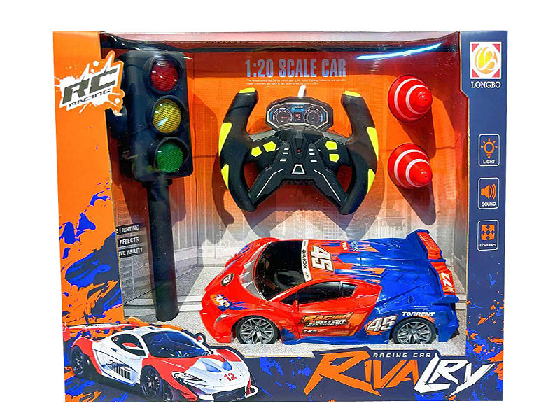 1:22 R/C Racing 4Way Car & Traffic Lights(2C) toys