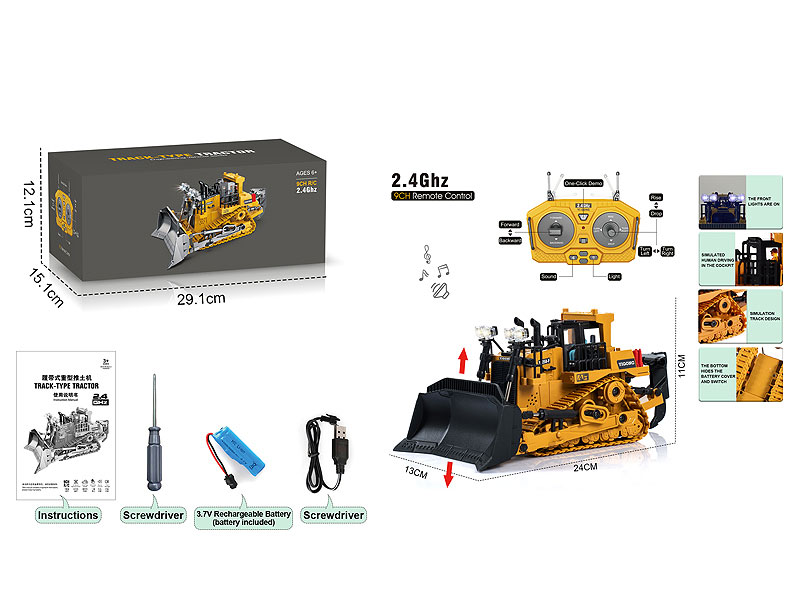 2.4G 9Ways Bulldozer toys