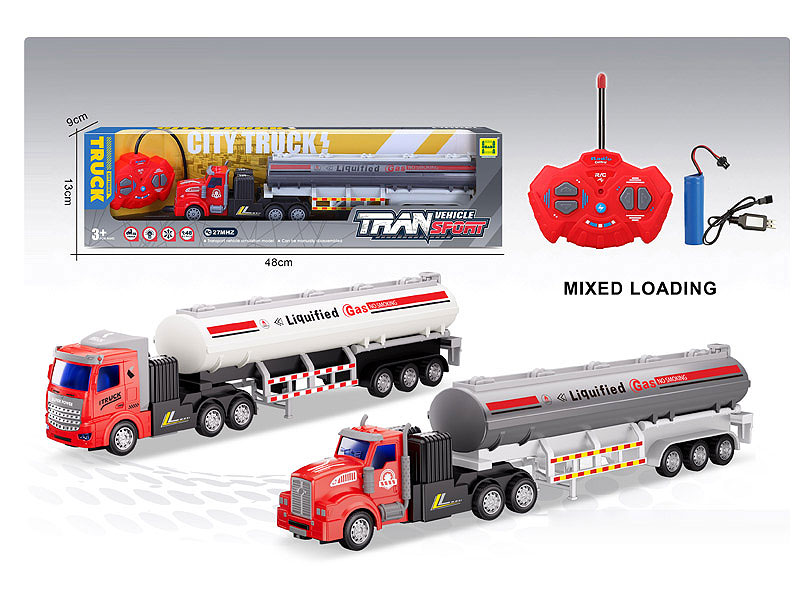 1:48 R/C Tank Truck 4Ways W/L_Charge(2S) toys