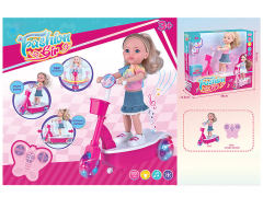 2.4G R/C Scooter Doll W/M_Charge toys