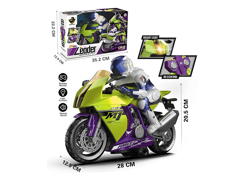 2.4G R/C Stunt Motorcycle W/Charge toys