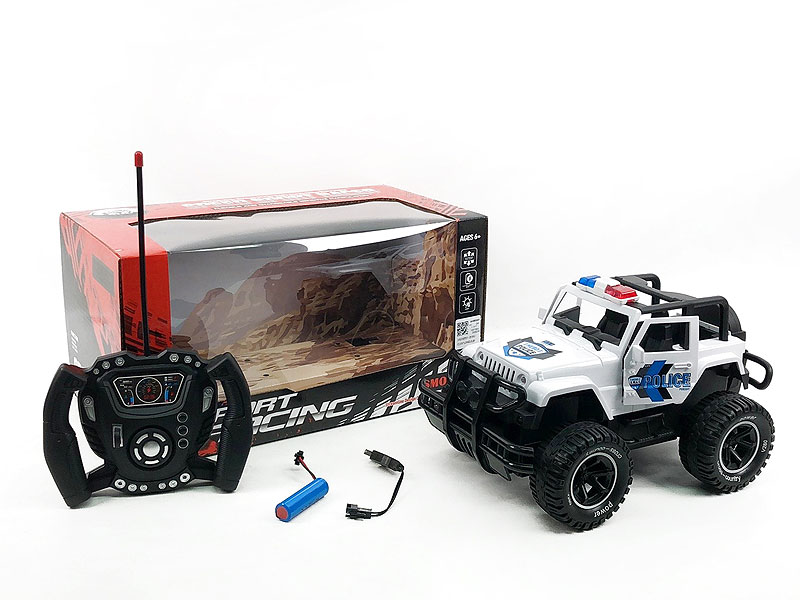 R/C Cross-country Police Car 5Ways W/Charger(2C) toys