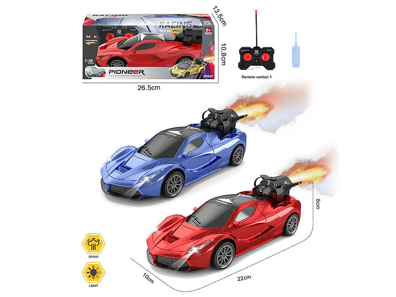 1:18 R/C Spray Car 5Ways W/L(2C) toys