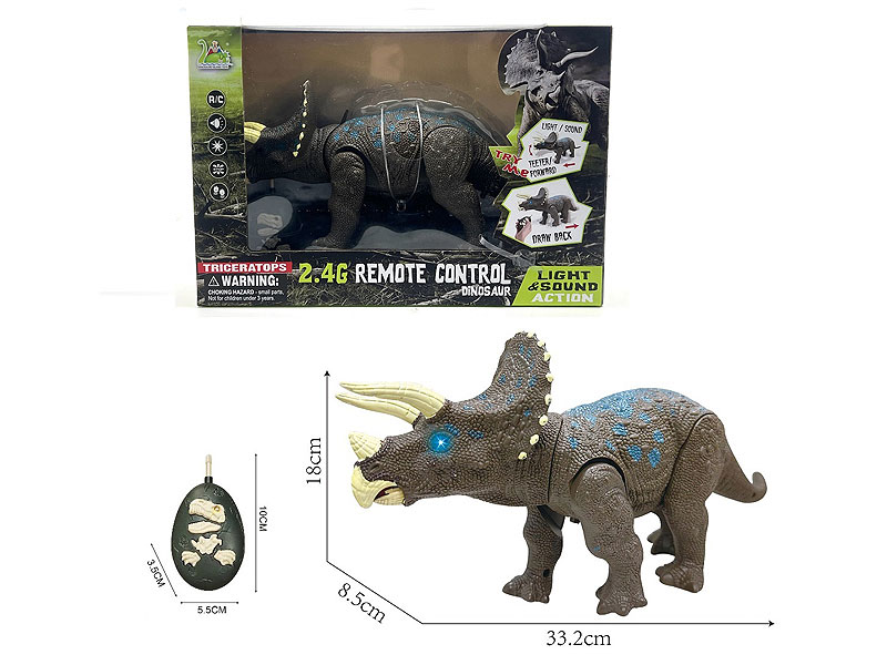 2.4G R/C Triceratops W/L_S toys