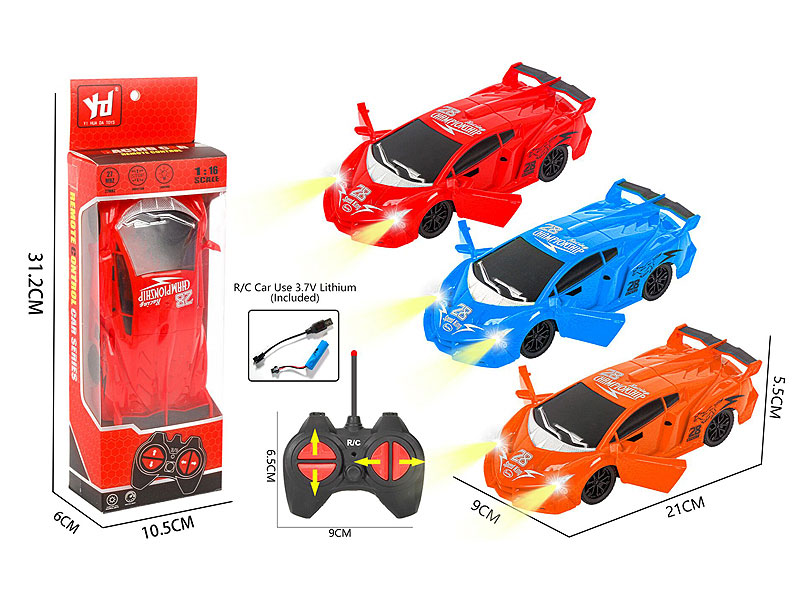 1:16 R/C Car 4Ways W/L_Charger(3C) toys