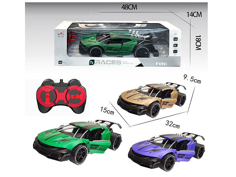 1:14 R/C Car 4Ways W/Charge(3C) toys