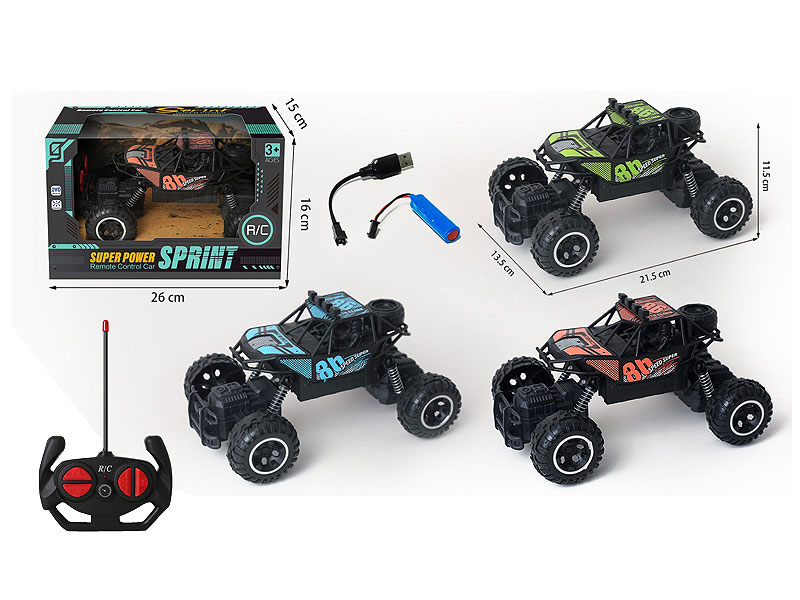 R/C Climbing Car 4Ways W/Charge(3C) toys