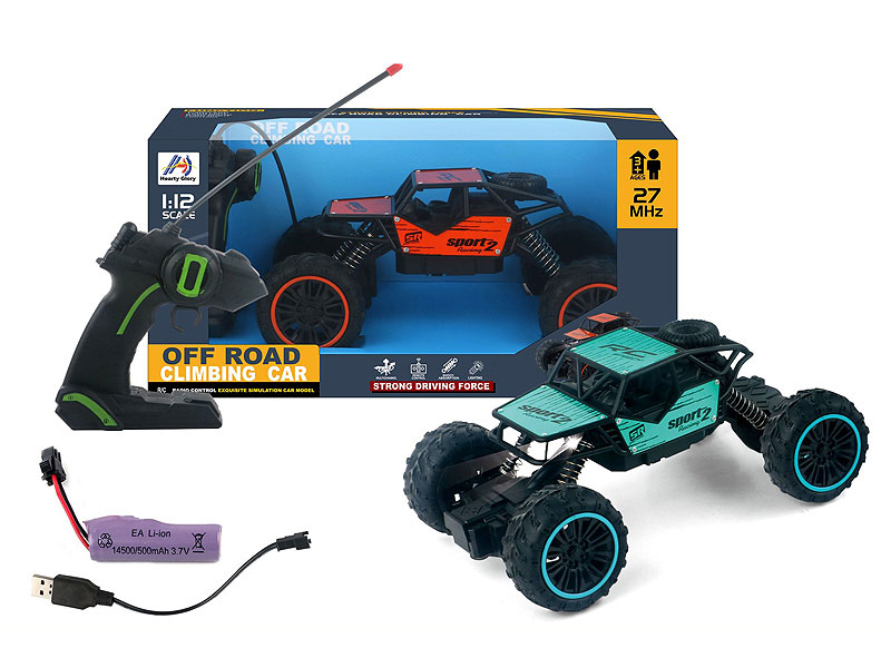 1:12 Die Cast Climbing Car 4Ways R/C W/Charge(2C) toys