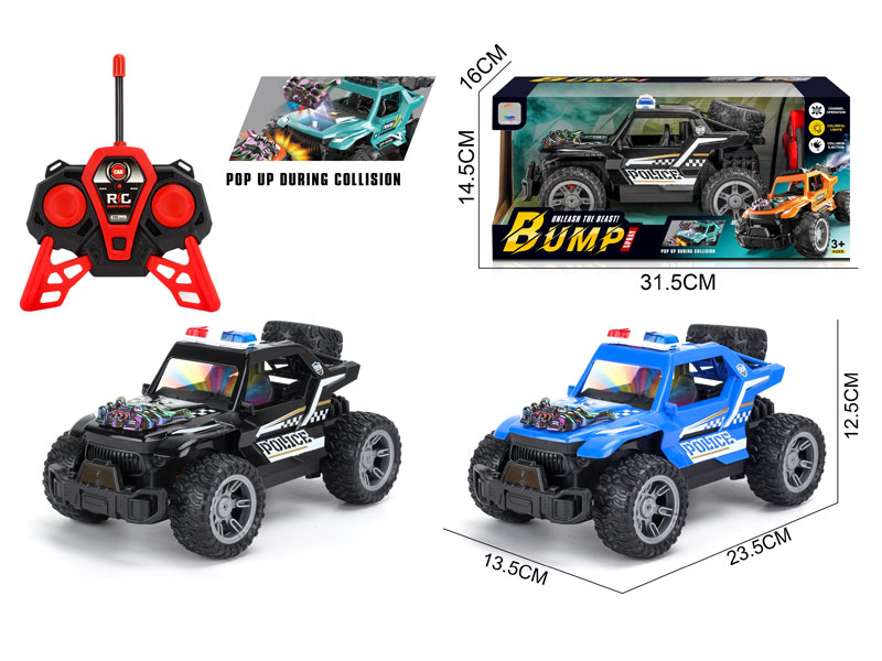 R/C Police Car 4Ways W/L(2C) toys