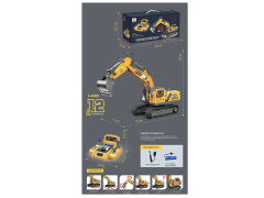 Die Cast Construction Truck 12Ways R/C W/Charge toys