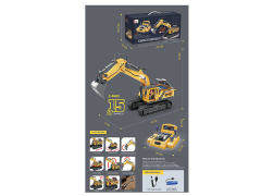 Die Cast Construction Truck 15Ways R/C W/Charge toys