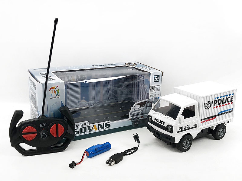 1:16 R/C Police Car 4Ways W/Charge toys