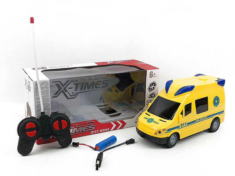 R/C Fire Engine 4Ways W/L_M_Charge toys