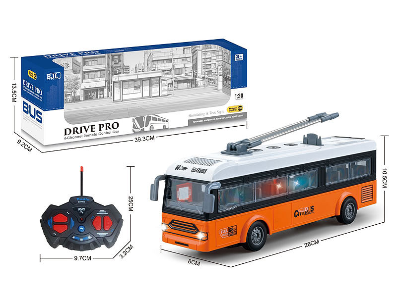 1:30 R/C School Bus 4Ways W/L toys
