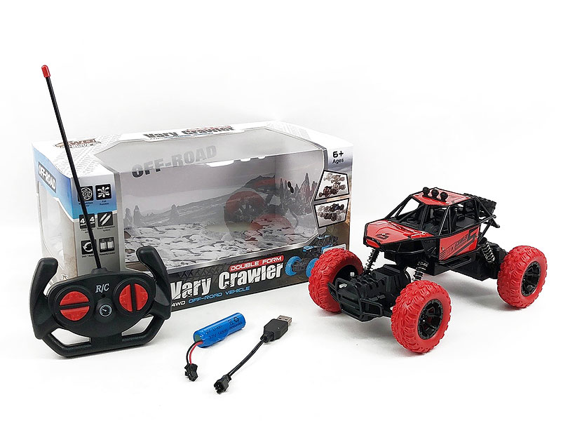 Die Cast Climbing Car 4Ways R/C W/Charge(3C) toys